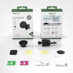 Acefast Magnetic Car Phone Holder D6, juodas kaina ir informacija | Telefono laikikliai | pigu.lt