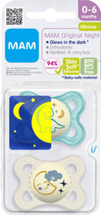 Ночная соска MAM Original 0-6 месяцев, Синяя цена и информация | MAM Товары для детей и младенцев | pigu.lt