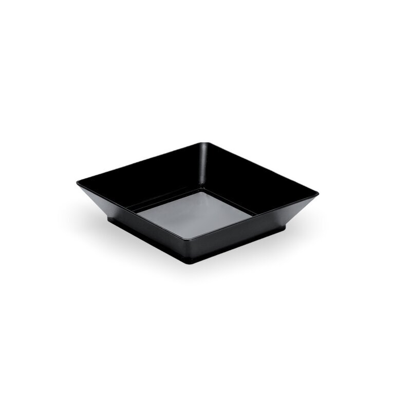 Užkandžių indeliai MoodFood, 6,5x6,5 cm, juodos sp., 25 vnt. kaina ir informacija | Indai, lėkštės, pietų servizai | pigu.lt