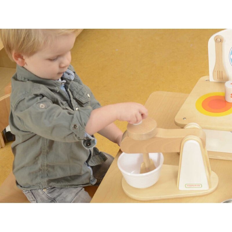 Medinis maišytuvas vaikų virtuvei Masterkidz kaina ir informacija | Žaislai mergaitėms | pigu.lt