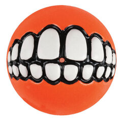 Rogz Grinz Orange oranžinis kamuoliukas, 64mm kaina ir informacija | Žaislai šunims | pigu.lt