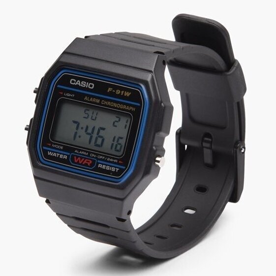 Laikrodis Casio F91W1YER kaina ir informacija | Vyriški laikrodžiai | pigu.lt