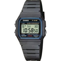 Laikrodis Casio F91W1YER цена и информация | Casio Одежда, обувь и аксессуары | pigu.lt