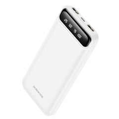 Išorinė baterija Power Bank Borofone BJ14 Type-C microUSB 2*USB (2A) 10000mAh balta kaina ir informacija | Atsarginiai maitinimo šaltiniai (power bank) | pigu.lt