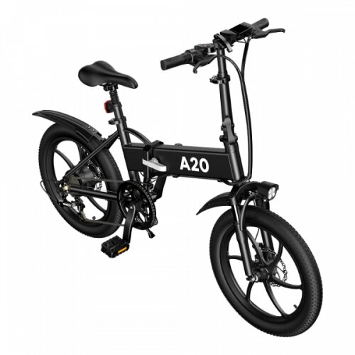Elektrinis dviratis ADO A20+, juodas kaina ir informacija | Elektriniai dviračiai | pigu.lt