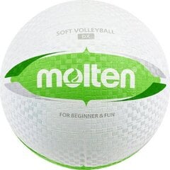Волейбольный мяч Molten, белый/зелёный цена и информация | Molten Сетевой | pigu.lt