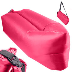 Lazy BAG SOFA надувная палуба, розовый 230x70см цена и информация | Надувные матрасы и мебель | pigu.lt