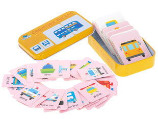 Mokymosi kortelės transporto priemonės, 32 kortelės kaina ir informacija | Žaislai kūdikiams | pigu.lt