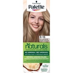 Plaukų dažai Palette Permanent Naturals Color Creme, 8-16 Ash Light Blonde, 1 vnt. kaina ir informacija | Plaukų dažai | pigu.lt