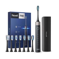 FairyWill Sonic toothbrush with head set and case FW-P80 (Black) цена и информация | Электрические зубные щетки | pigu.lt