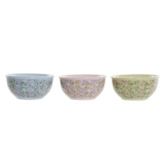 Dubuo DKD Home Decor Gėlės Dolomite (3 pcs) (14 x 14 x 7 cm) kaina ir informacija | Indai, lėkštės, pietų servizai | pigu.lt