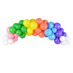 Гирлянда из воздушных шаров Rainbow, 60 штук, 200см цена и информация | Шарики | pigu.lt