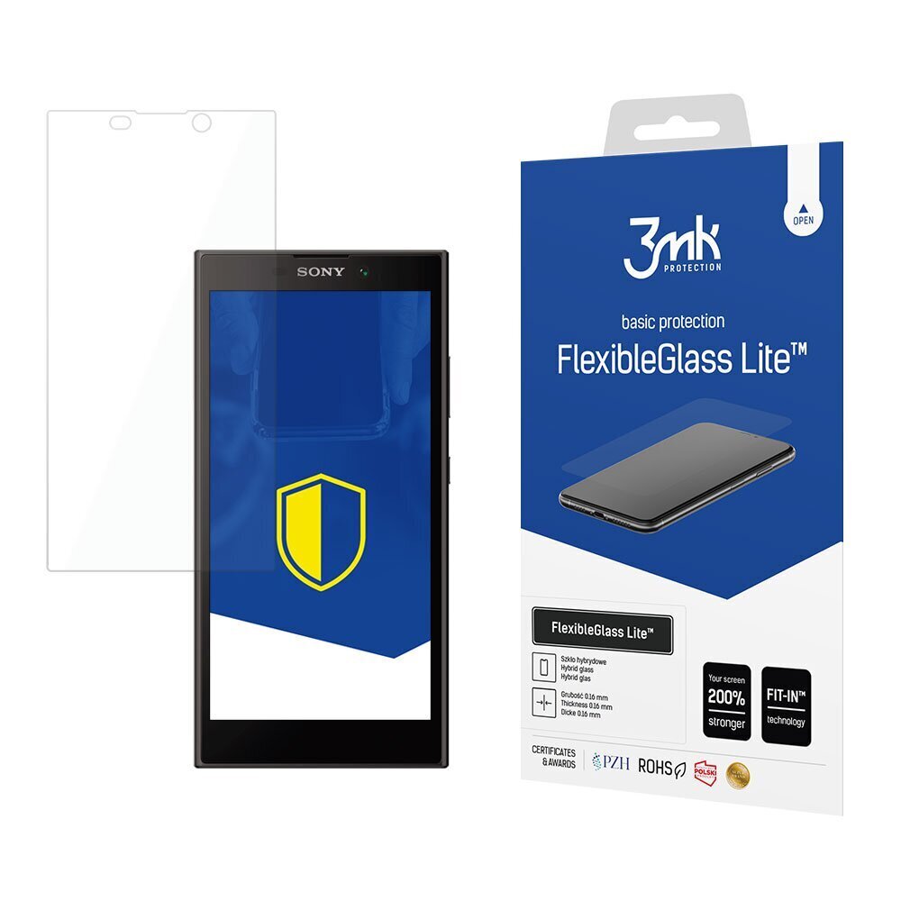 Apsauginis stiklas 3mk FlexibleGlass Lite™ skirtas Sony Xperia L2 цена и информация | Apsauginės plėvelės telefonams | pigu.lt