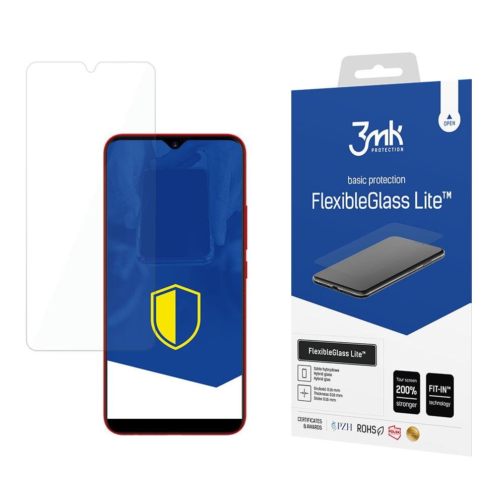 Umidigi F1 - 3mk FlexibleGlass Lite™ kaina ir informacija | Apsauginės plėvelės telefonams | pigu.lt