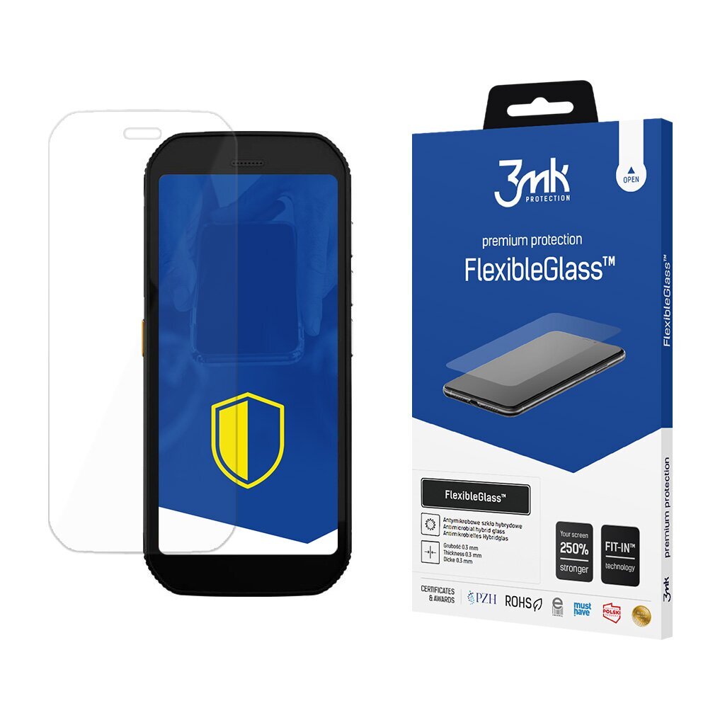 3mk FlexibleGlass™ skirtas CAT S42 H+ kaina ir informacija | Apsauginės plėvelės telefonams | pigu.lt