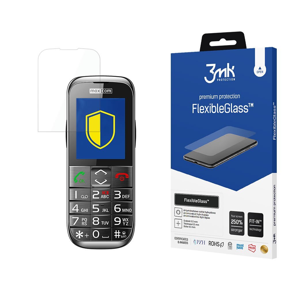 3mk FlexibleGlass™ Maxcom MM720 kaina ir informacija | Apsauginės plėvelės telefonams | pigu.lt