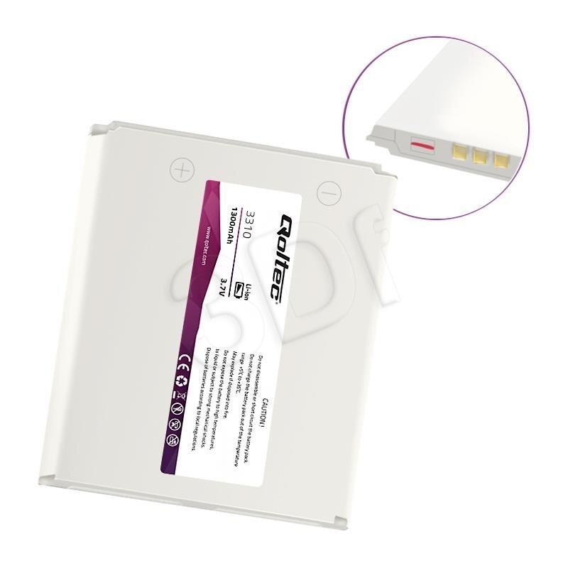 Qoltec - Bateria do smartfona Nokia 3310 3410 3315, 1300mAh kaina ir informacija | Priedai telefonams | pigu.lt