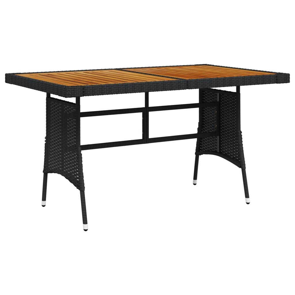 Sodo stalas, juodas kaina ir informacija | Lauko stalai, staliukai | pigu.lt
