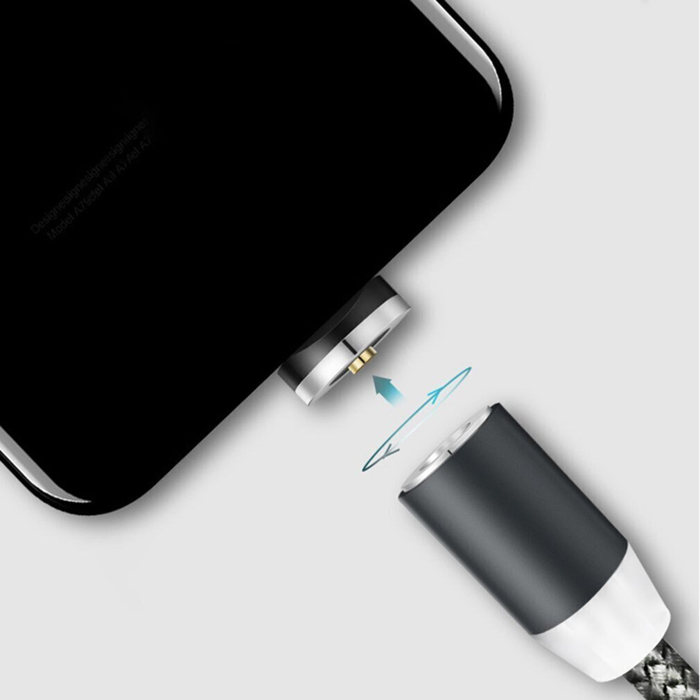 Laidas, kabelis, magnetinis įkroviklis 3in1 (Micro USB, Type-C, iPhone lightning) telefonui kaina ir informacija | Laidai telefonams | pigu.lt