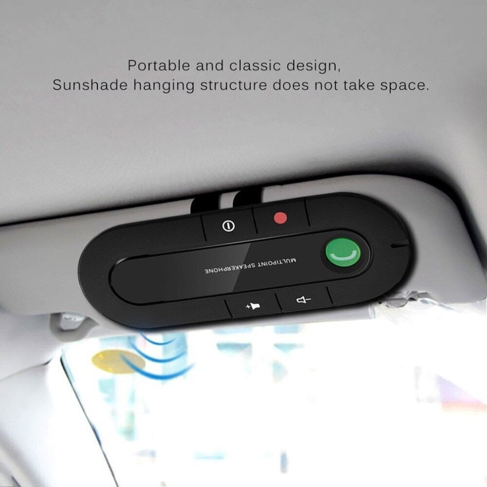 Automobilinis laisvų rankų garsiakalbis, Bluetooth belaidis įrenginys skambučiams kaina ir informacija | Laisvų rankų įranga | pigu.lt
