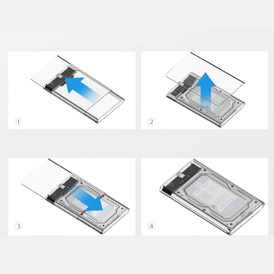 Išorinio standžiojo disko korpusas USB 3.0 2.5'' kaina ir informacija | Išorinių kietųjų diskų dėklai | pigu.lt