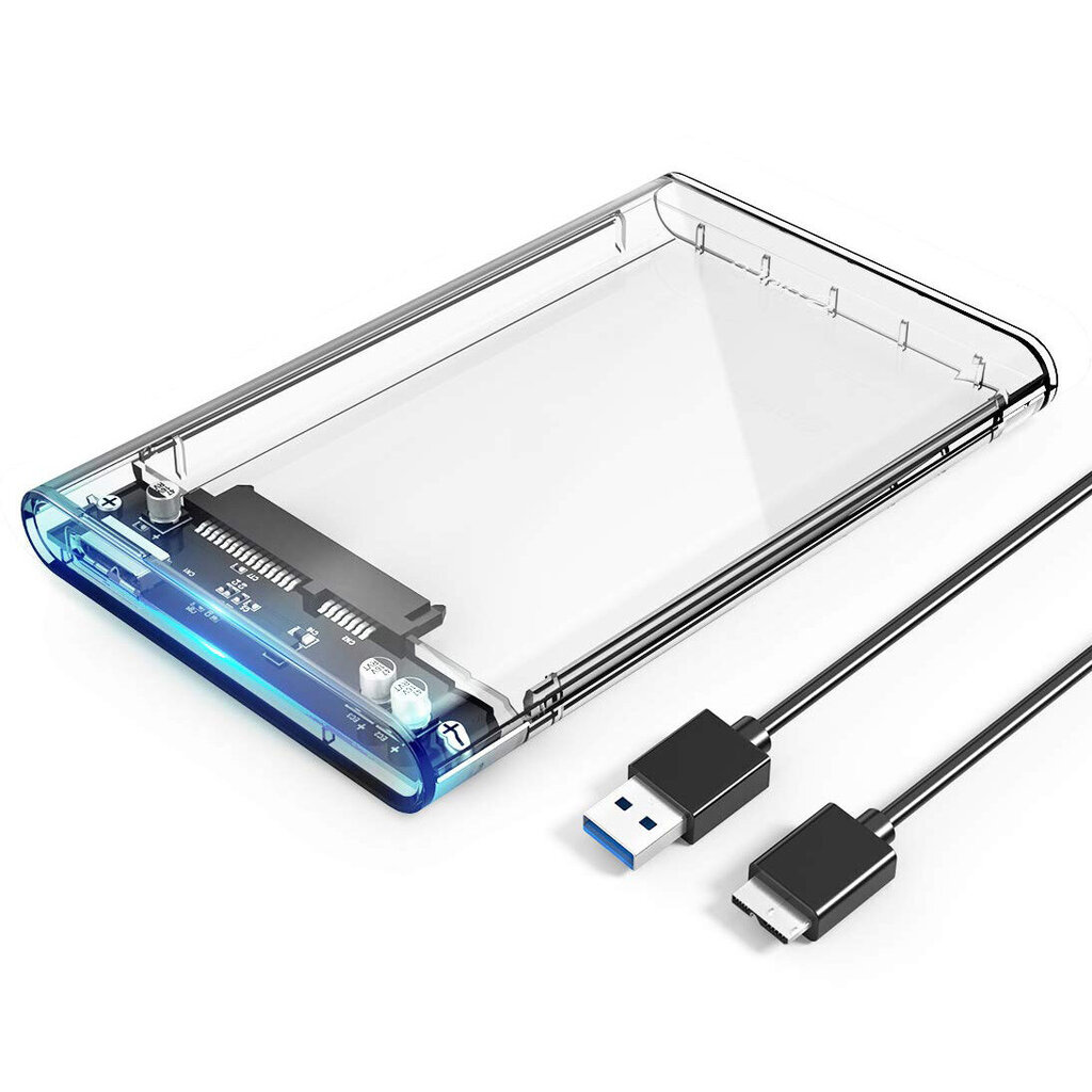 Išorinio standžiojo disko korpusas USB 3.0 2.5'' цена и информация | Išorinių kietųjų diskų dėklai | pigu.lt