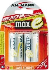 Ansmann įkraunamos baterijos maxE 2xC 4500mAh цена и информация | Батарейки | pigu.lt