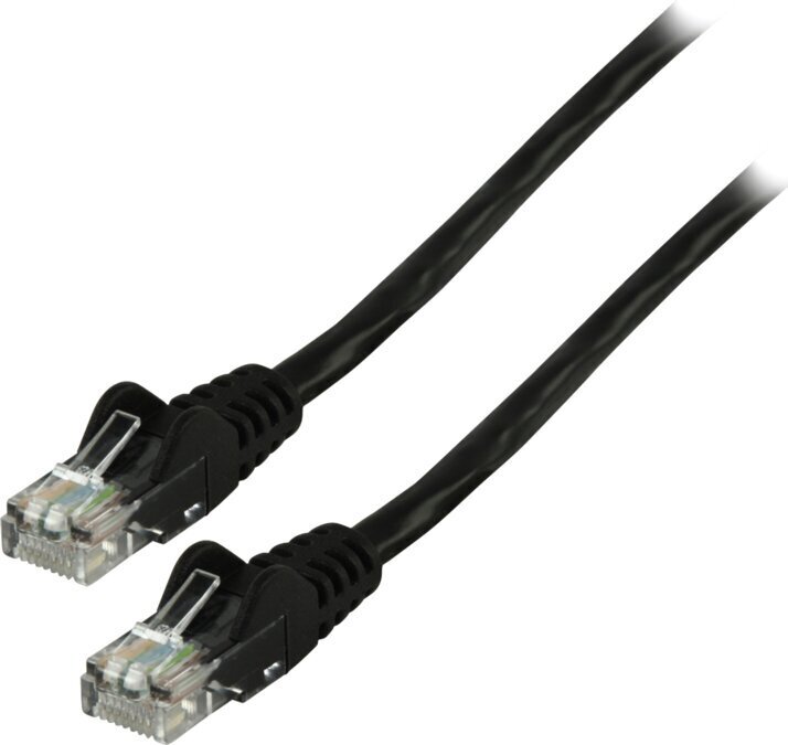 Valueline tinklo kabelis CAT 5e antgalis plastikiniame maišelyje 3m juodas kaina ir informacija | Kabeliai ir laidai | pigu.lt