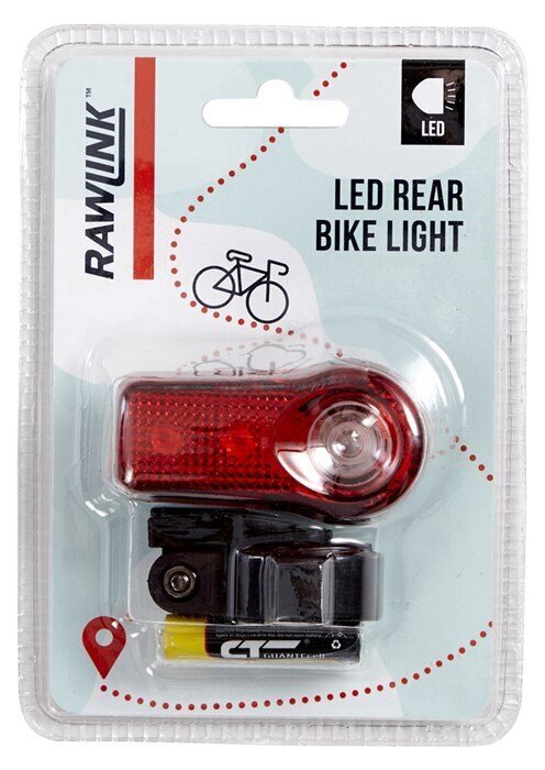 Dviračio LED galinis žibintas, raudonas kaina ir informacija | Žibintai ir atšvaitai dviračiams | pigu.lt