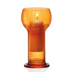 Stiklinė žvakidė Lucilla Orange цена и информация | Подсвечники, свечи | pigu.lt
