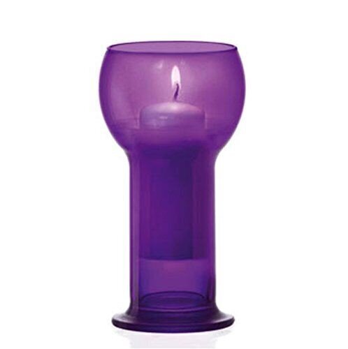 Žvakidė iš stiklo Lucilla Purple цена и информация | Žvakės, Žvakidės | pigu.lt