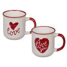 Puodelis Love 7,5 x 8 cm, 2 skirtingos kaina ir informacija | Taurės, puodeliai, ąsočiai | pigu.lt