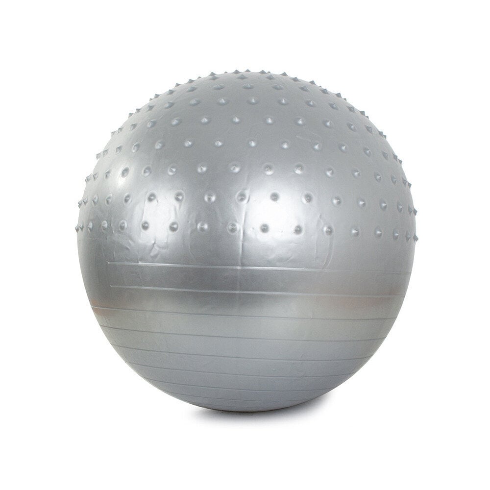 Gimnastikos kamuolys su masažine dalimi 75cm + Pompa kaina ir informacija | Gimnastikos kamuoliai | pigu.lt