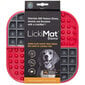 LickiMat lėto valgymo ir laižymo kilimėlis Slomo, raudonas цена и информация | Dubenėliai, dėžės maistui | pigu.lt