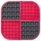 LickiMat lėto valgymo ir laižymo kilimėlis Slomo, raudonas kaina ir informacija | Dubenėliai, dėžės maistui | pigu.lt