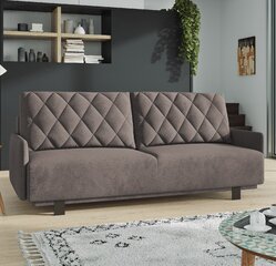 Trivietė sofa - lova Kari, šviesiai ruda kaina ir informacija | Sofos | pigu.lt