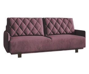 Trivietė sofa - lova Kari, bordo цена и информация | Диваны | pigu.lt