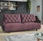 Trivietė sofa - lova Kari, bordo kaina ir informacija | Sofos | pigu.lt