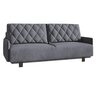 Trivietė sofa - lova Kari, pilka kaina ir informacija | Sofos | pigu.lt