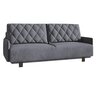 Trivietė sofa - lova Kari, pilka цена и информация | Sofos | pigu.lt