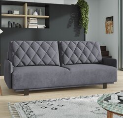 Trivietė sofa - lova Kari, pilka цена и информация | Диваны | pigu.lt