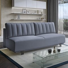 Trivietė sofa - lova Livo, pilka цена и информация | Диваны | pigu.lt