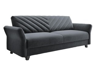 Trivietė sofa - lova Rona, pilka цена и информация | Диваны | pigu.lt