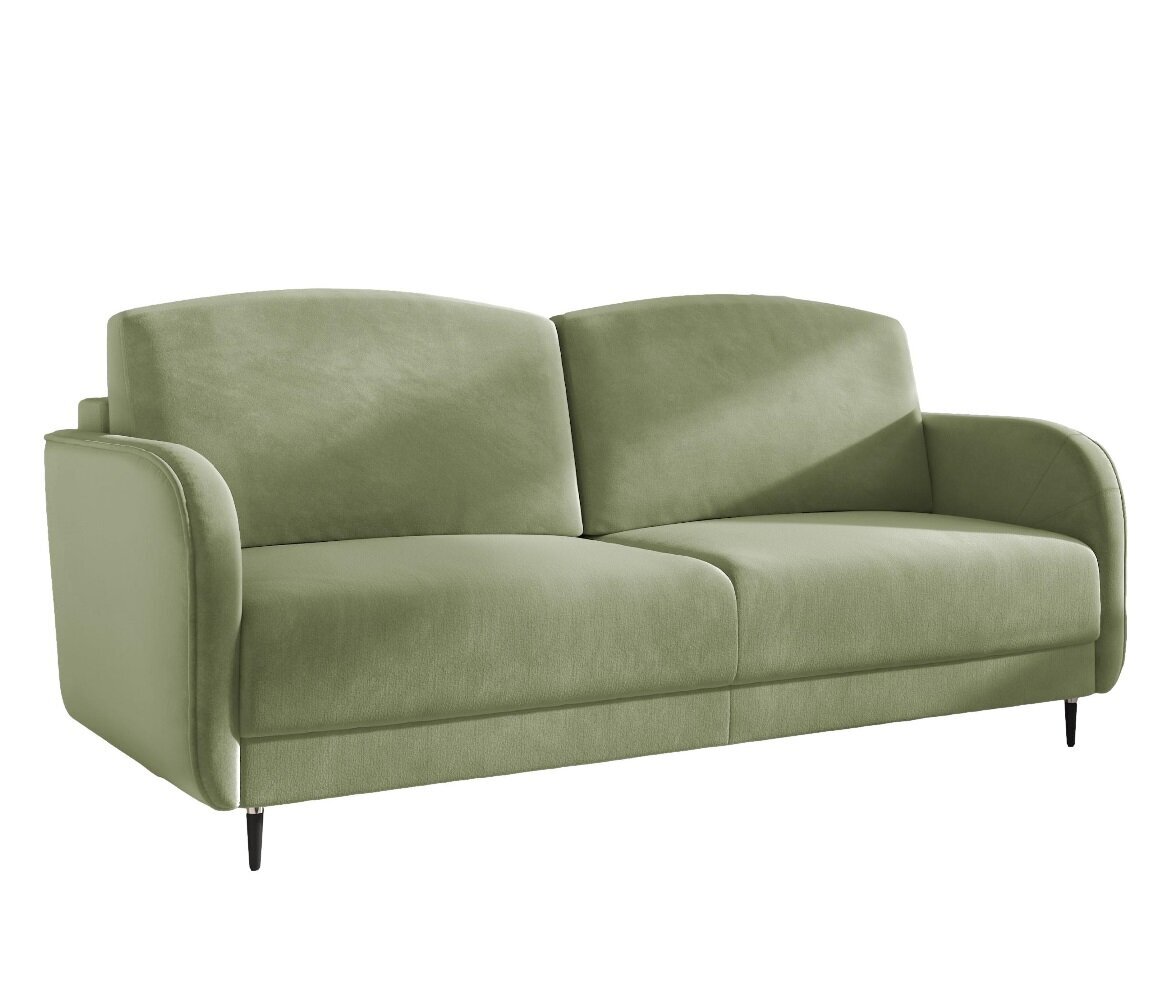 Trivietė sofa - lova Laga, žalia kaina ir informacija | Sofos | pigu.lt
