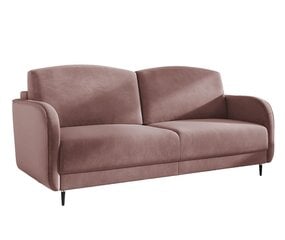 Trivietė sofa - lova Laga, rožinė kaina ir informacija | Sofos | pigu.lt