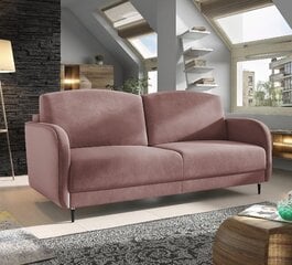 Trivietė sofa - lova Laga, rožinė kaina ir informacija | Sofos | pigu.lt