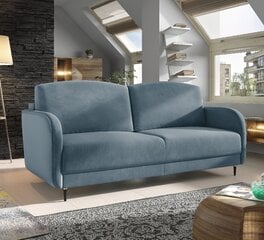 Trivietė sofa - lova Laga, mėlyna kaina ir informacija | Sofos, sofos-lovos | pigu.lt