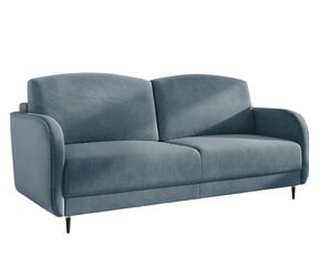 Trivietė sofa - lova Laga, mėlyna kaina ir informacija | Sofos | pigu.lt