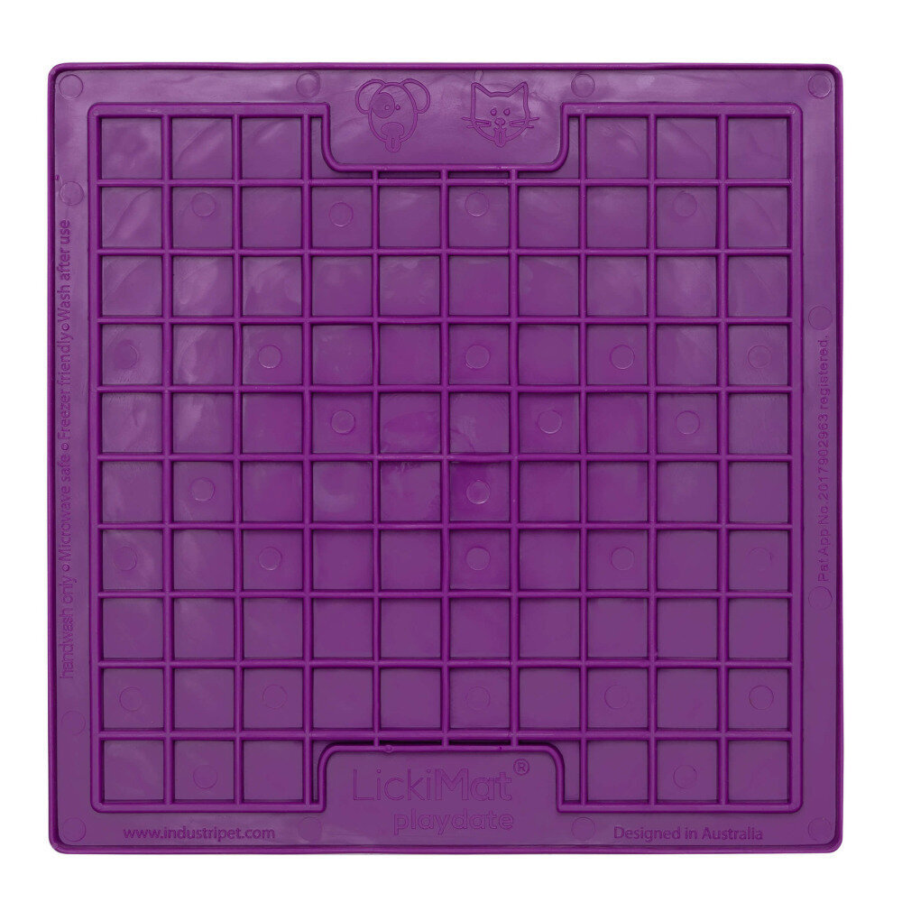 LickiMat laižymo kilimėlis Playdate, violetinis цена и информация | Dubenėliai, dėžės maistui | pigu.lt
