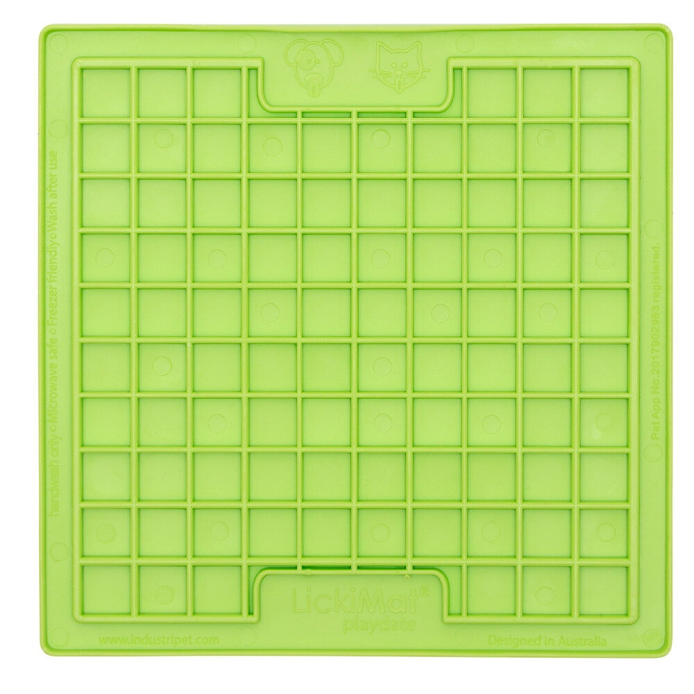 LickiMat laižymo kilimėlis Playdate, žalias kaina ir informacija | Dubenėliai, dėžės maistui | pigu.lt